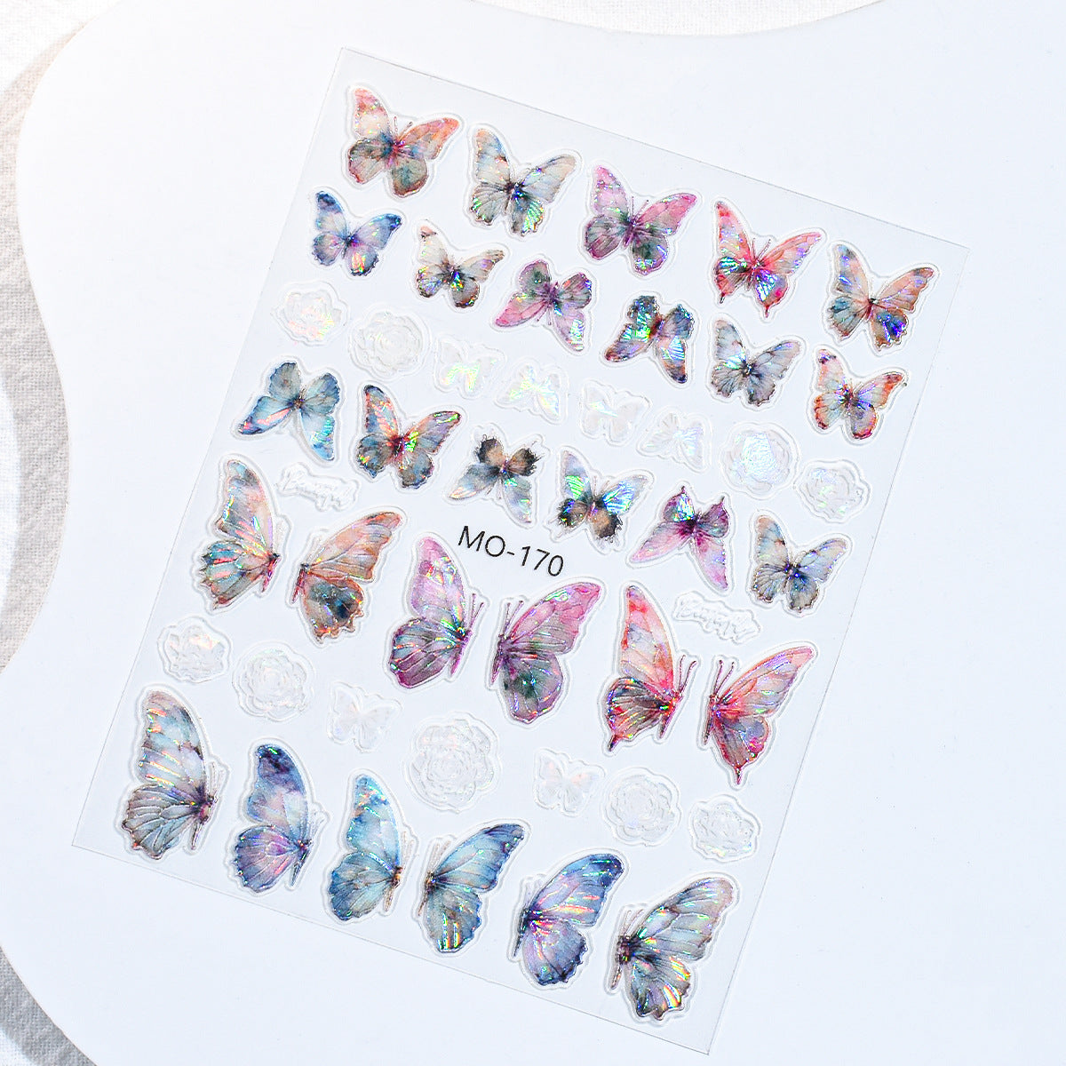 M-83- Shell light Embossed Mini sticker 1 Pcs