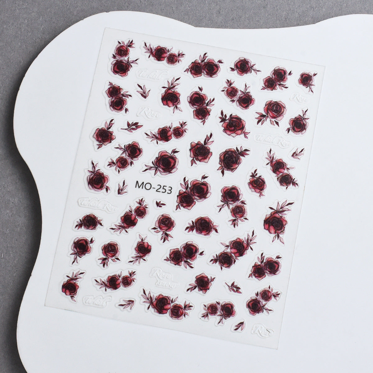M-73- Rose Flat Mini sticker 1 Pcs