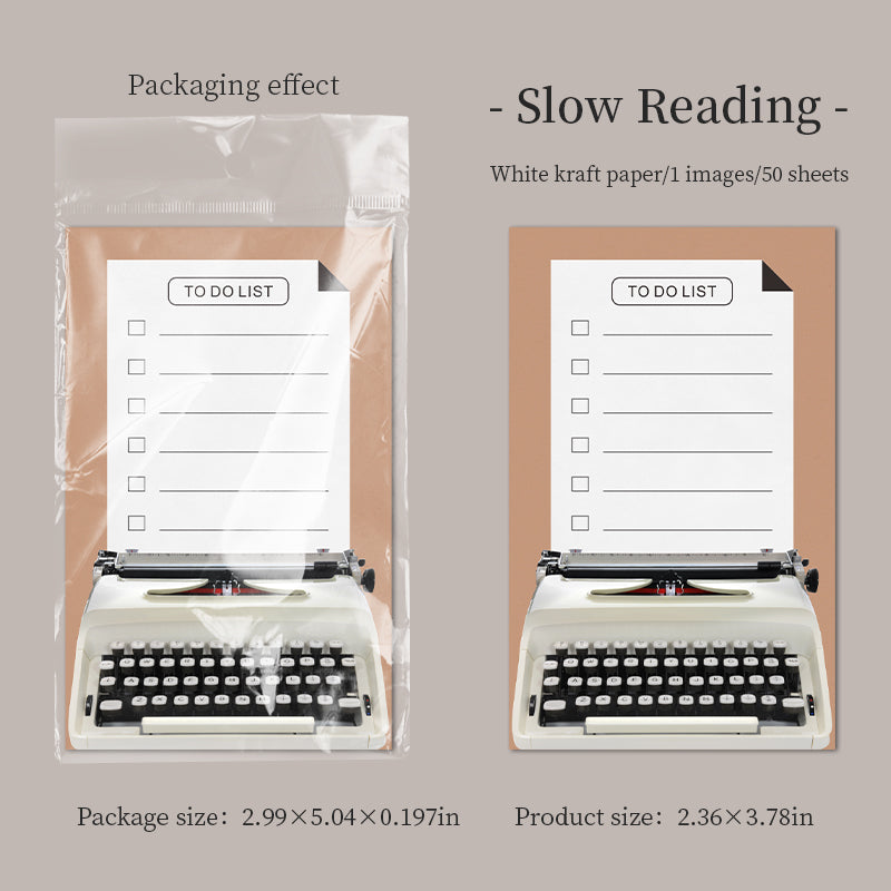 Paper Phonograph Notepad -50Pcs each pack