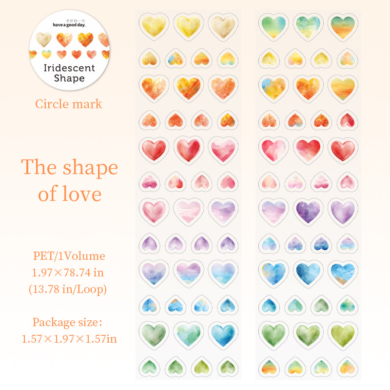 1007 Color graphics PET tape *pre-cut -5cm*2m
