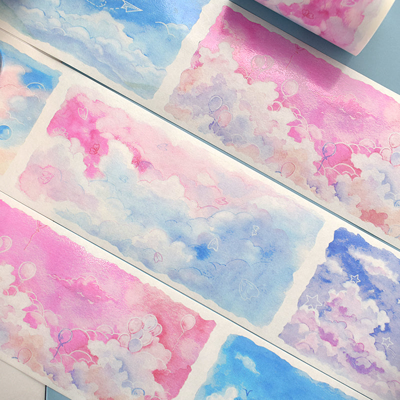 Pastel Sky & Clouds Washi Tape (7cm x 2m)