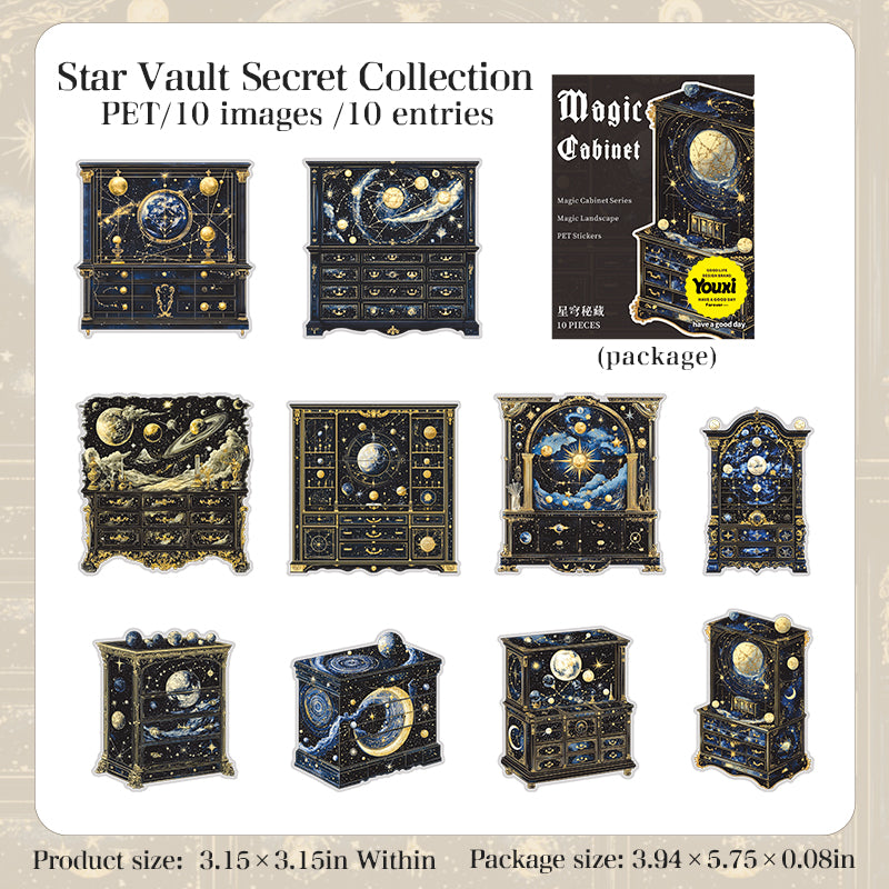 0610 Magic cabinet PET sticker -10Pcs each pack