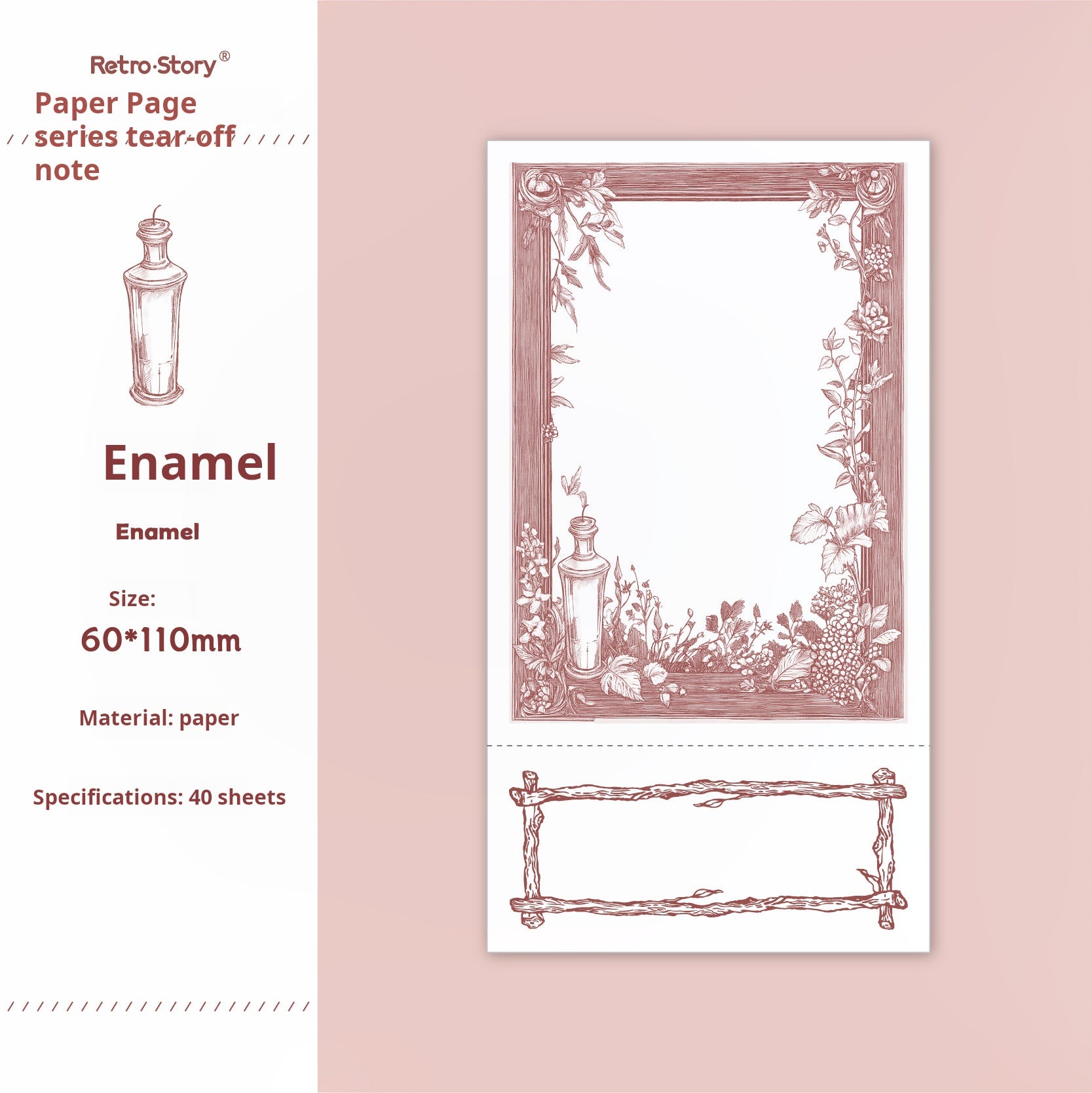 0709 Notes paper -40Pcs each pack