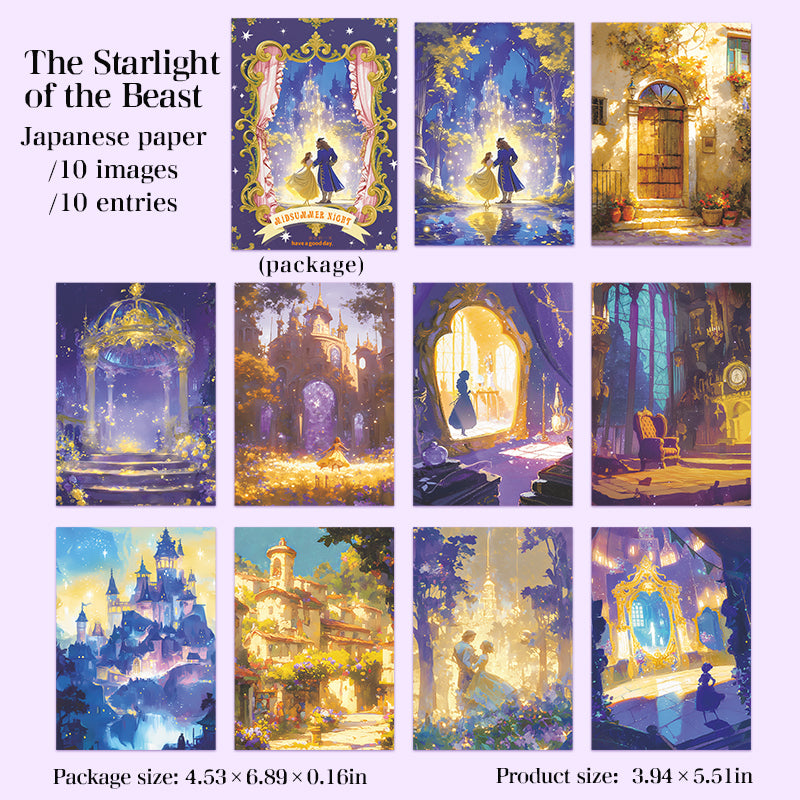 0925 Fairy tales Washi Sticker -10Pcs each pack