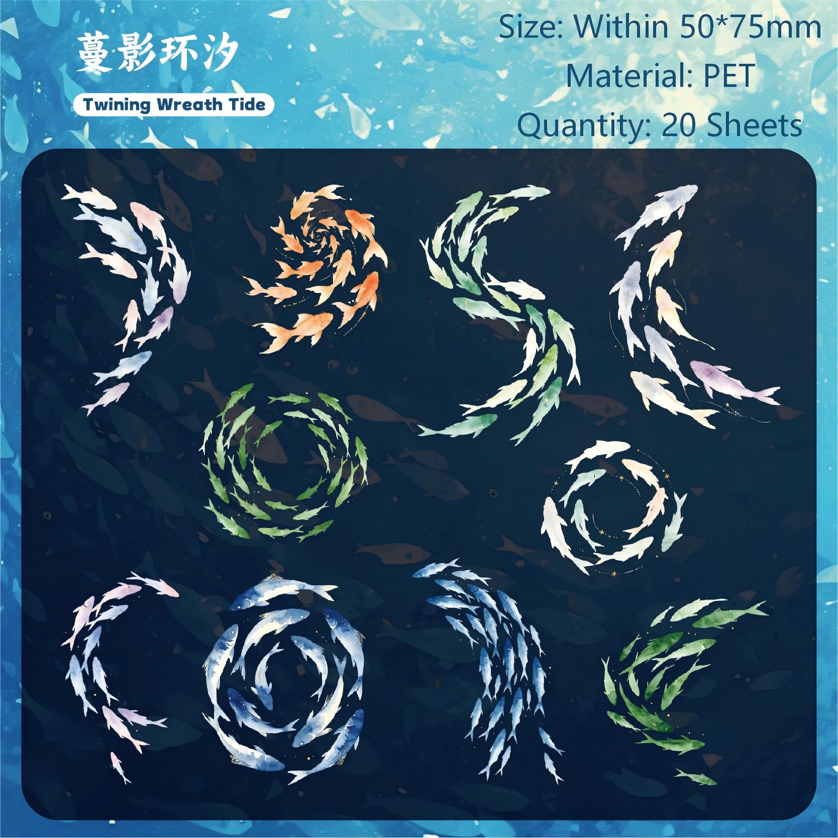 Wildflowers Anthology PET Stickers -20Pcs each pack