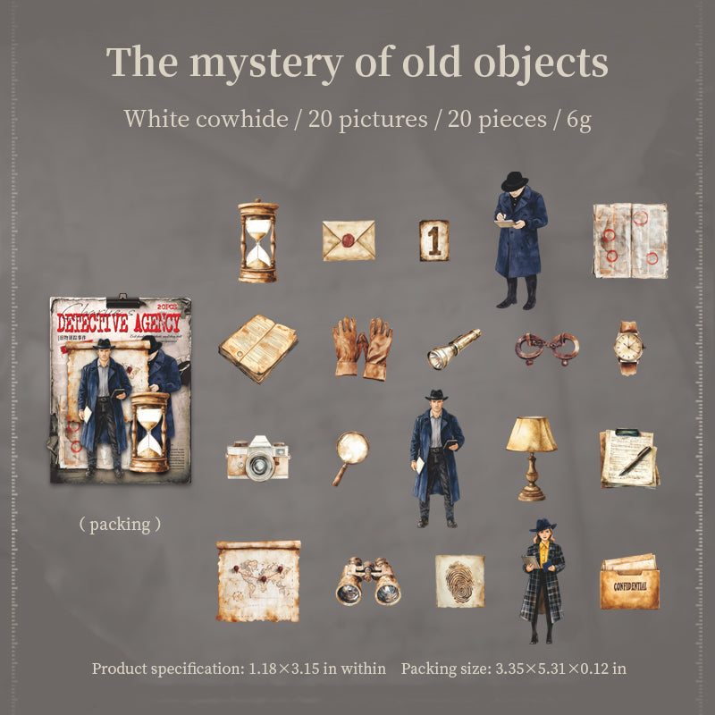 0823 Charlie detective agency Solid Sticker -20Pcs each pack