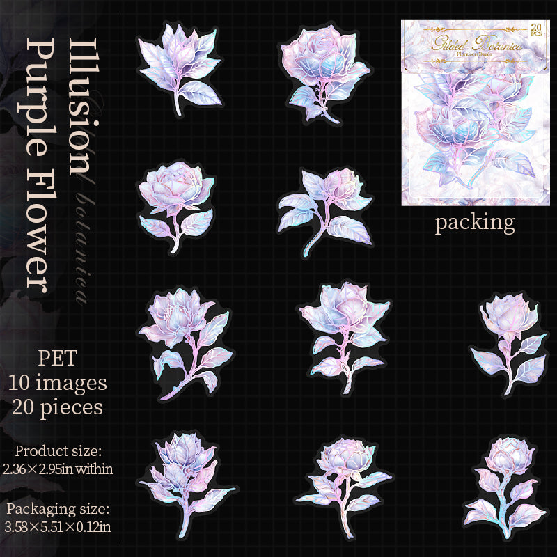 0809 Flowers Sticker -20Pcs each pack