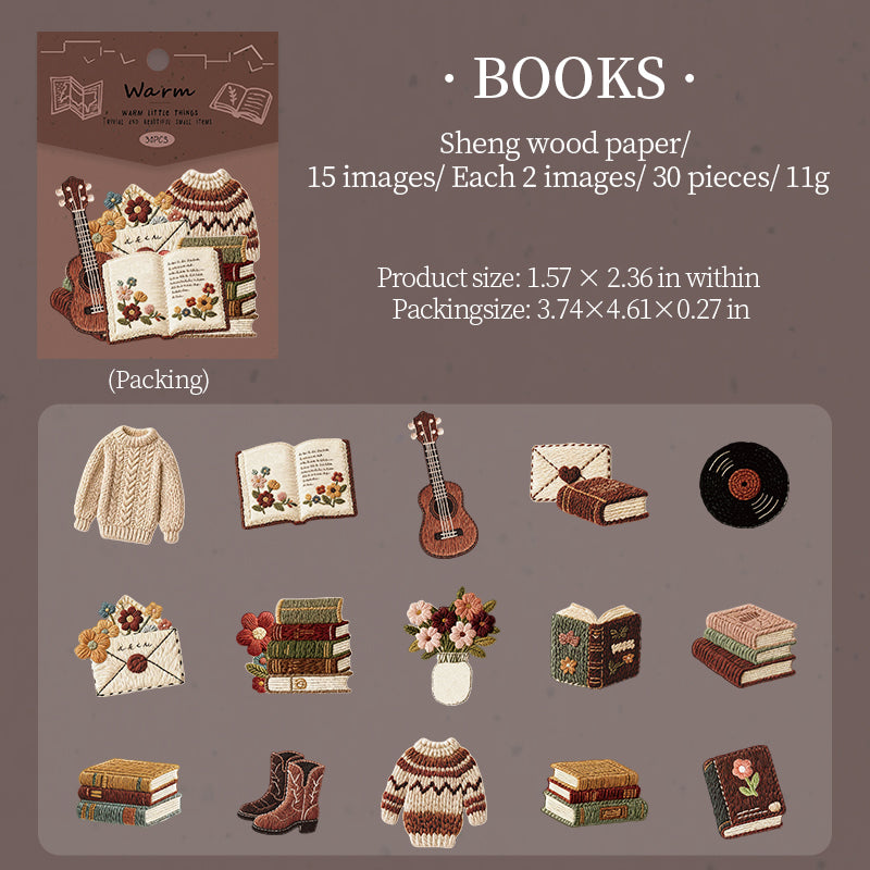 1220 Knitting small things sticker -30Pcs each pack