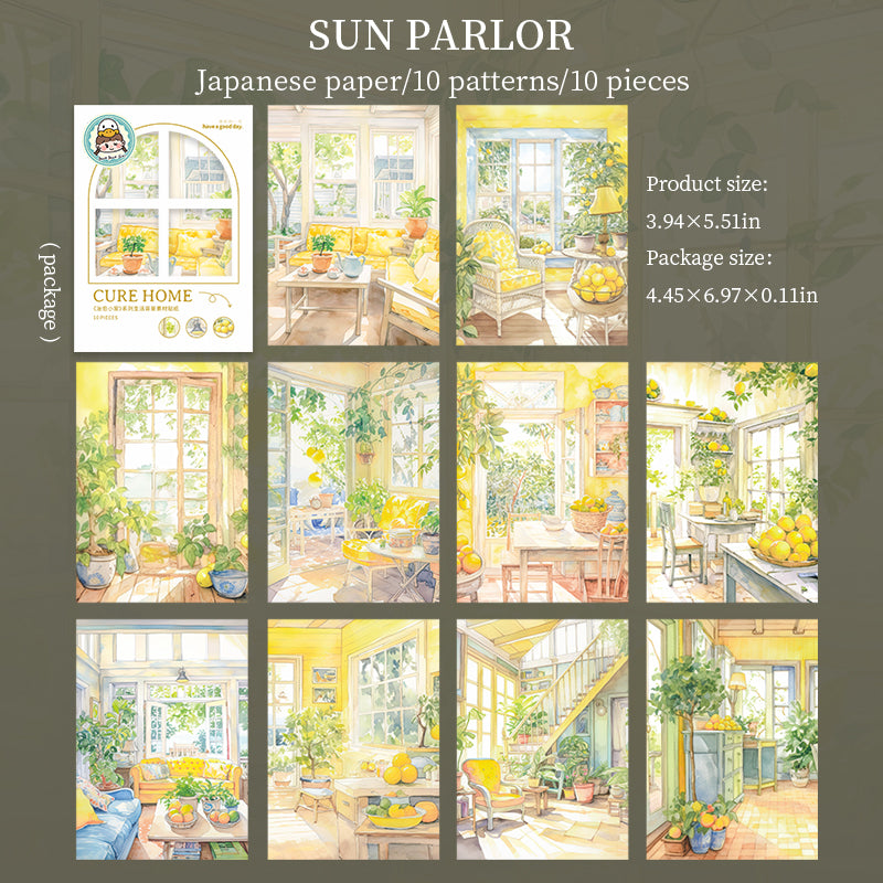 0610 Cozy little home Washi sticker -10Pcs each pack