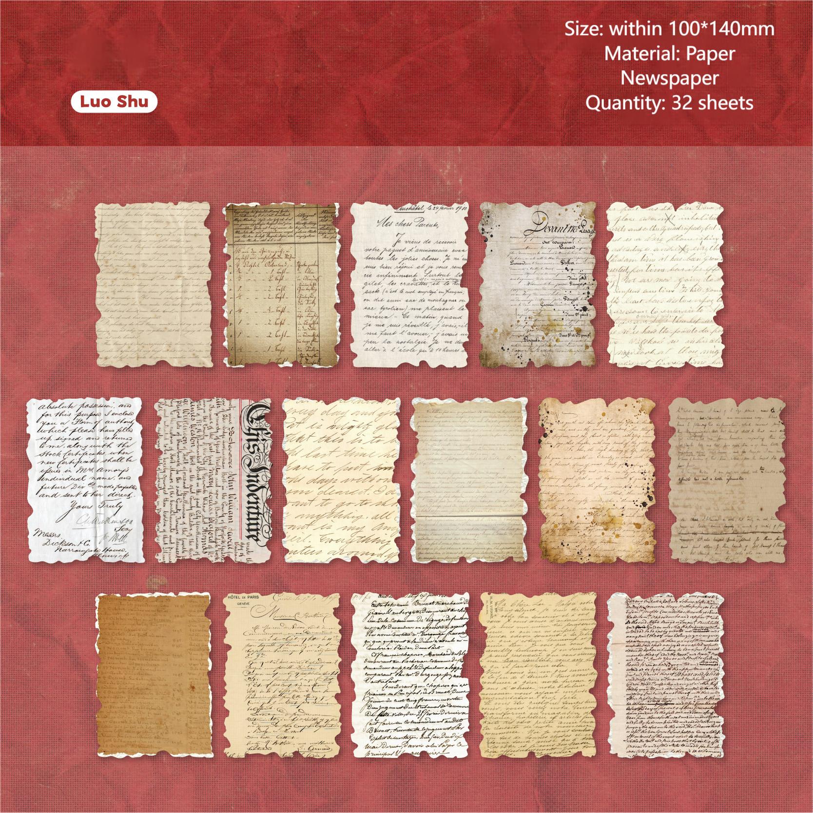 0728 Vintage paper -32Pcs each pack