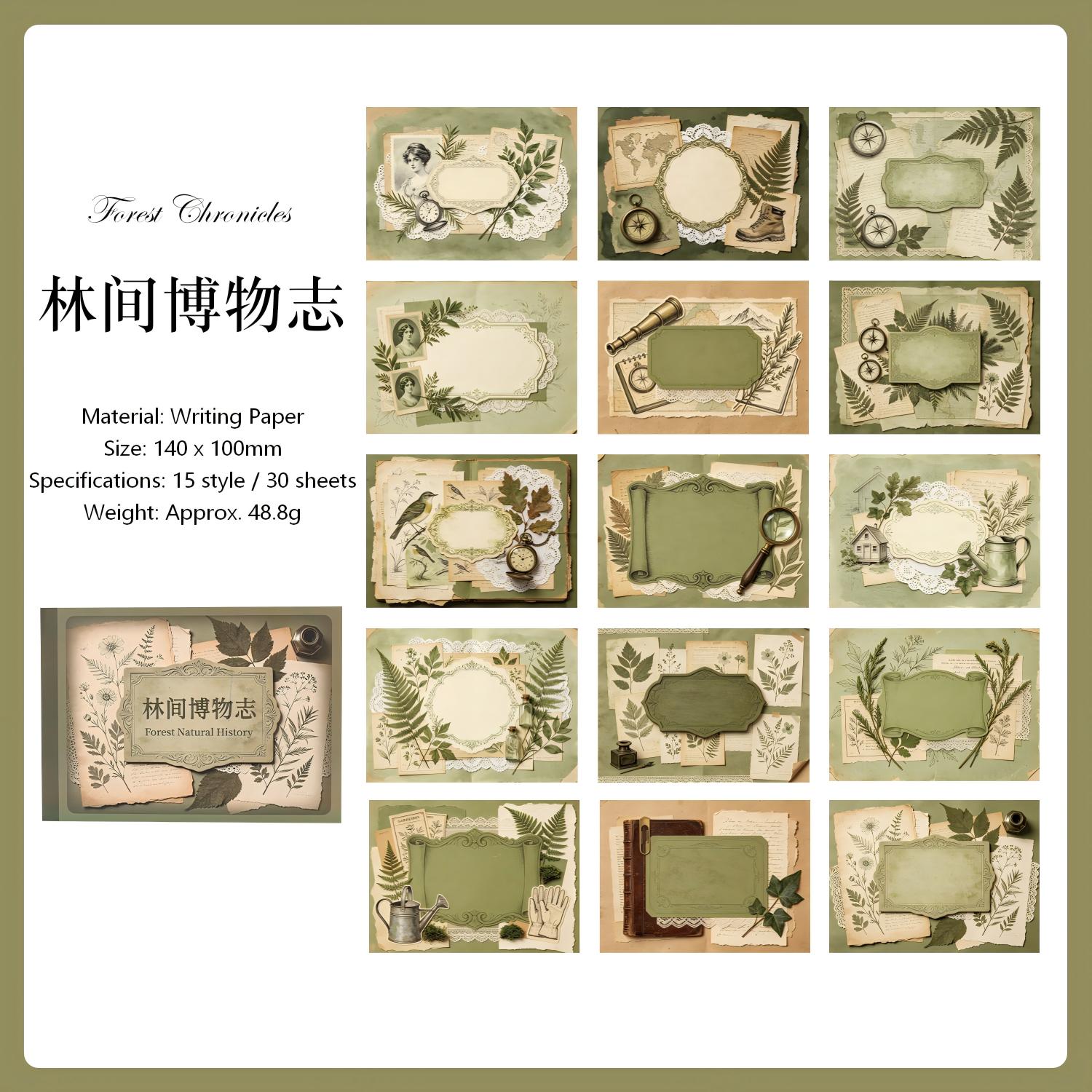The Vintage Era Paper -30Pcs each pack