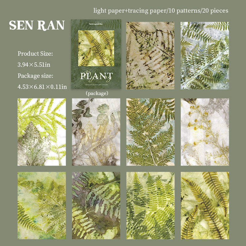 260102 Plant dyeing paper -20Pcs each pack