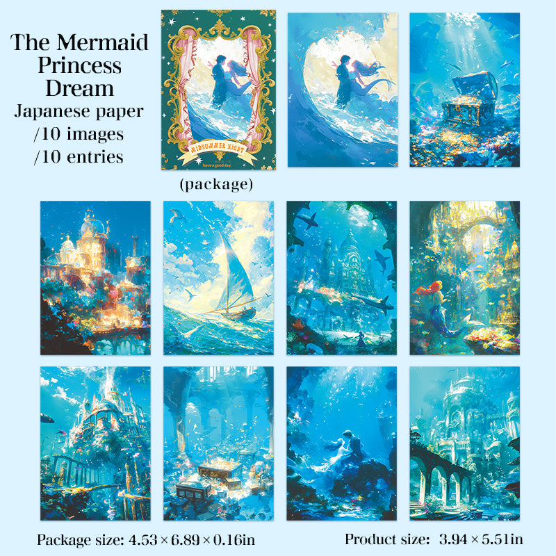 0925 Fairy tales Washi Sticker -10Pcs each pack