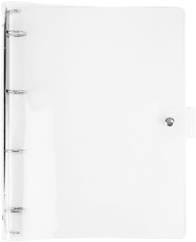 0621 Clear A4 Binder Soft PVC 4-Ring Refillable *not contain insert pages
