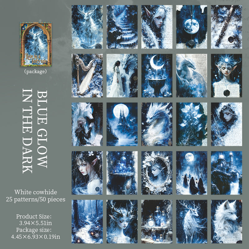 1014 Dark fairy tale paper -50Pcs each pack