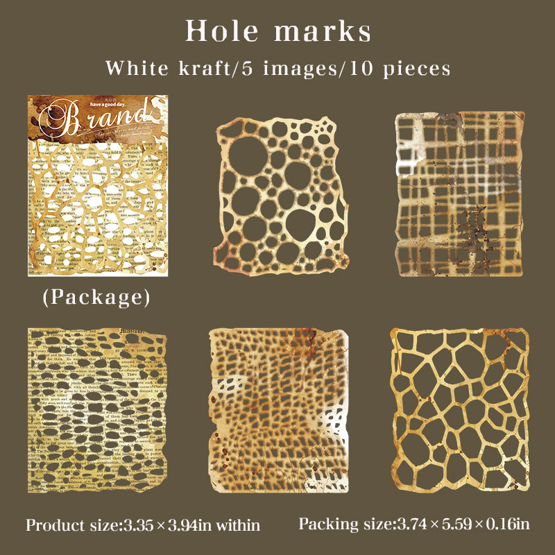 1224 Imprint Solid die cut sticker -10Pcs each pack