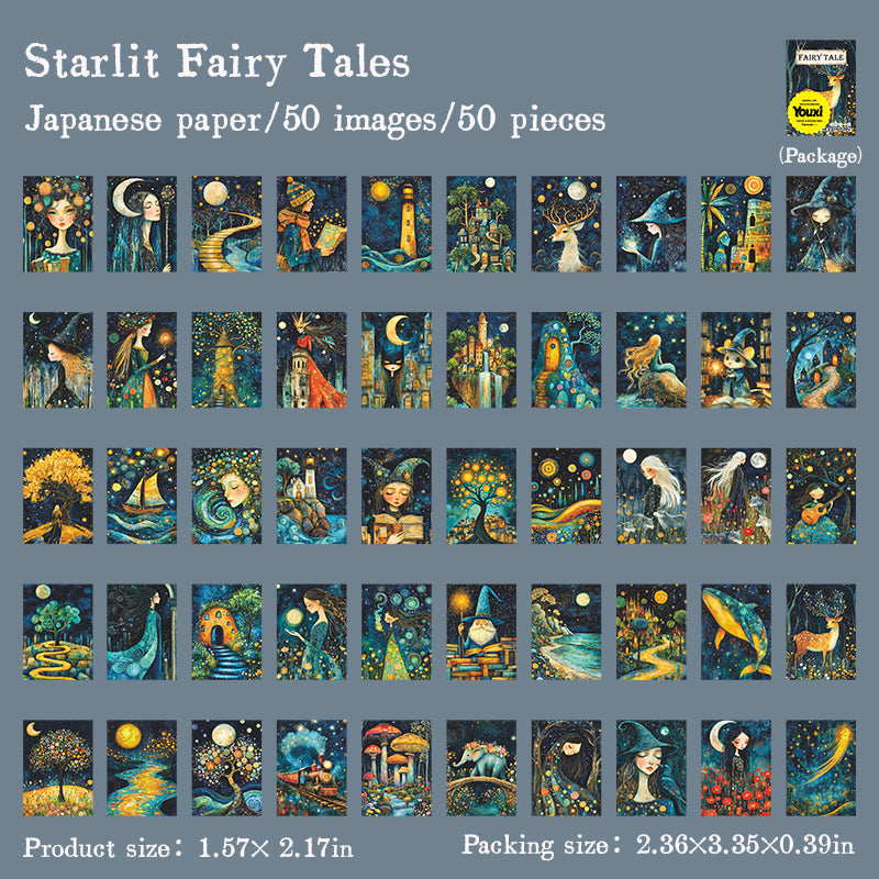 0723 Fairy tale book paper -50Pcs each pack
