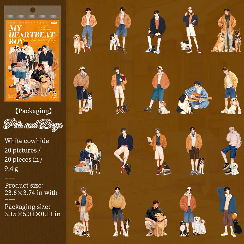 0803 Boys Solid Sticker -20Pcs each pack
