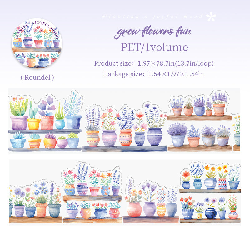 0521 Planting a Joyful mood Series PET tape -5CM*2M