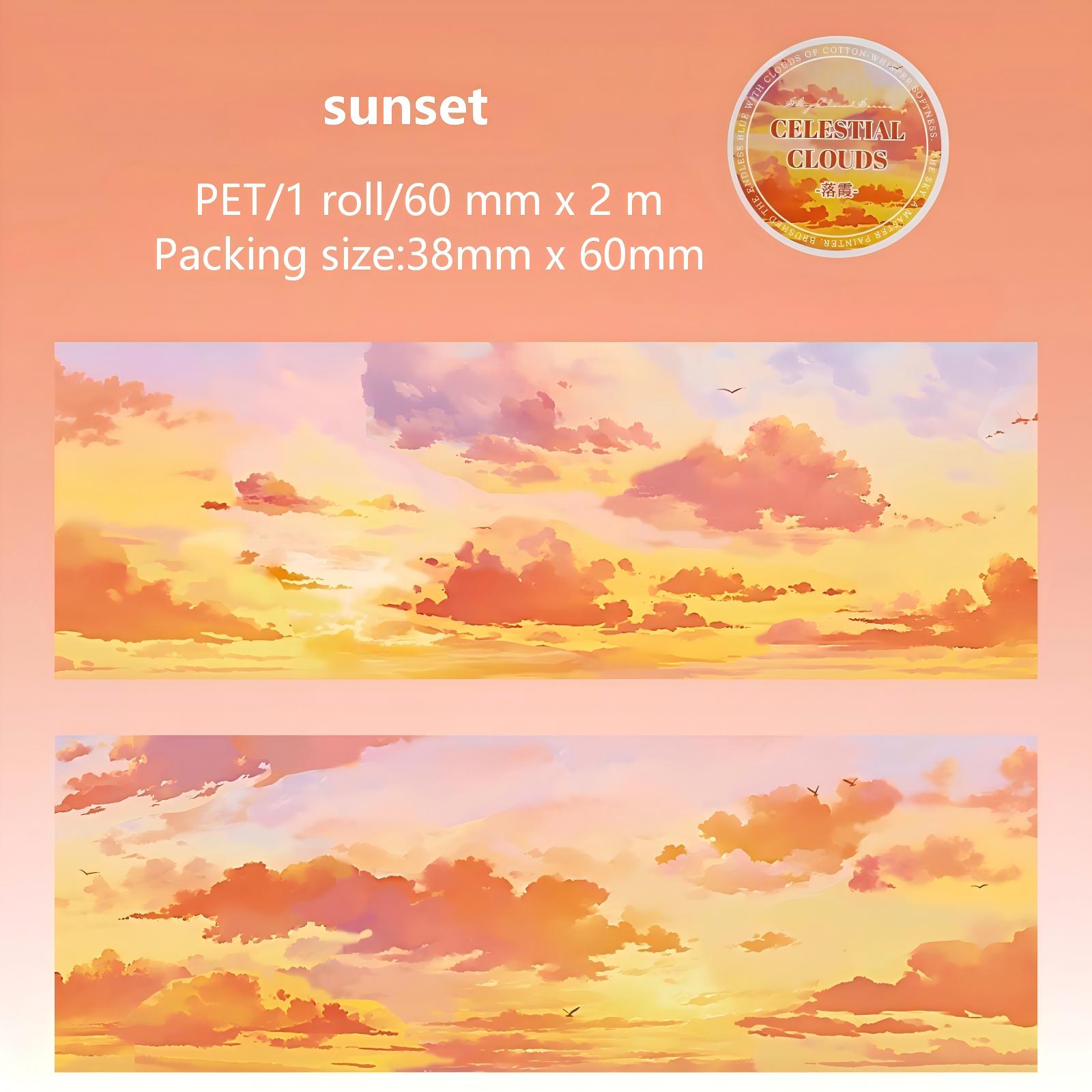 260122 Celestial Clouds PET Tape -6cm*2m