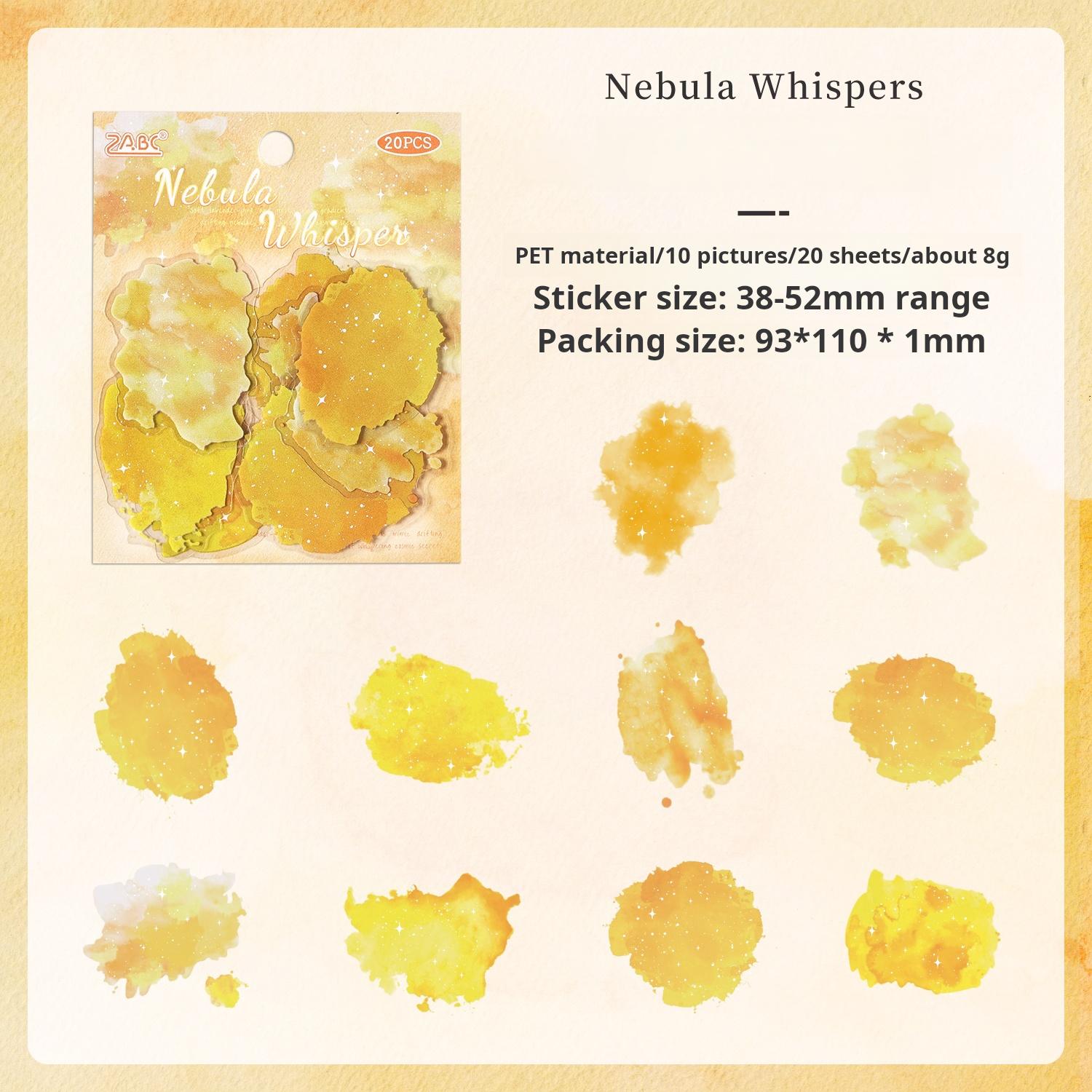 0726 Star clouds PET Sticker -20Pcs each pack