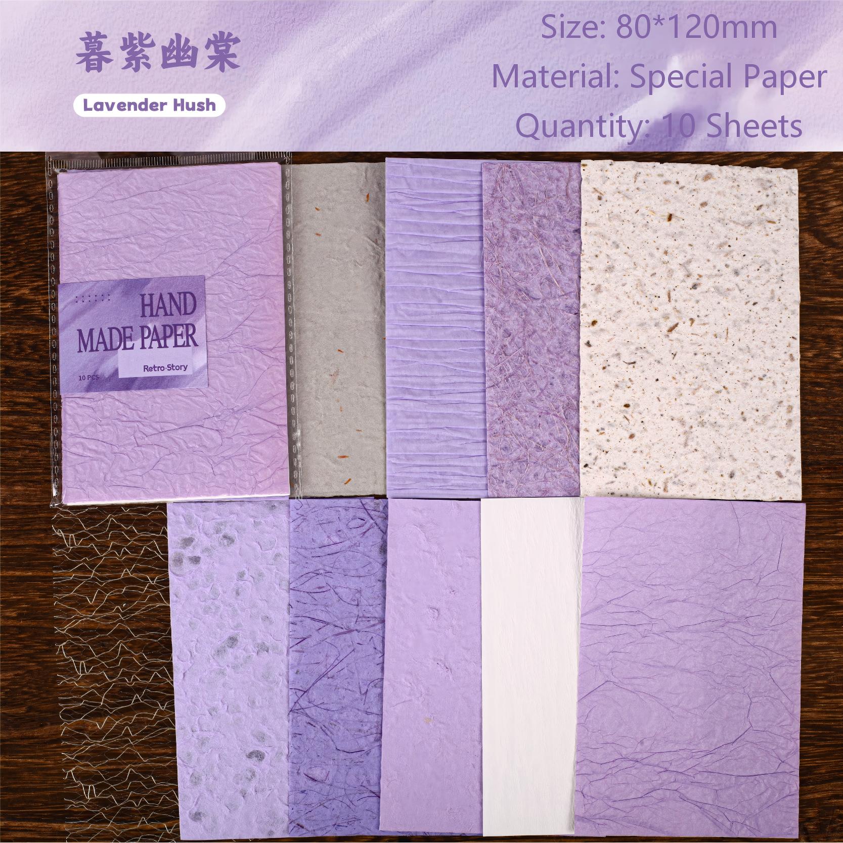 Vintage Handmade Paper -10Pcs each pack