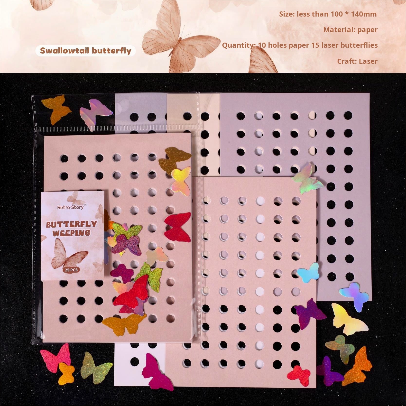 1225 Butterfly paper -25Pcs each pack