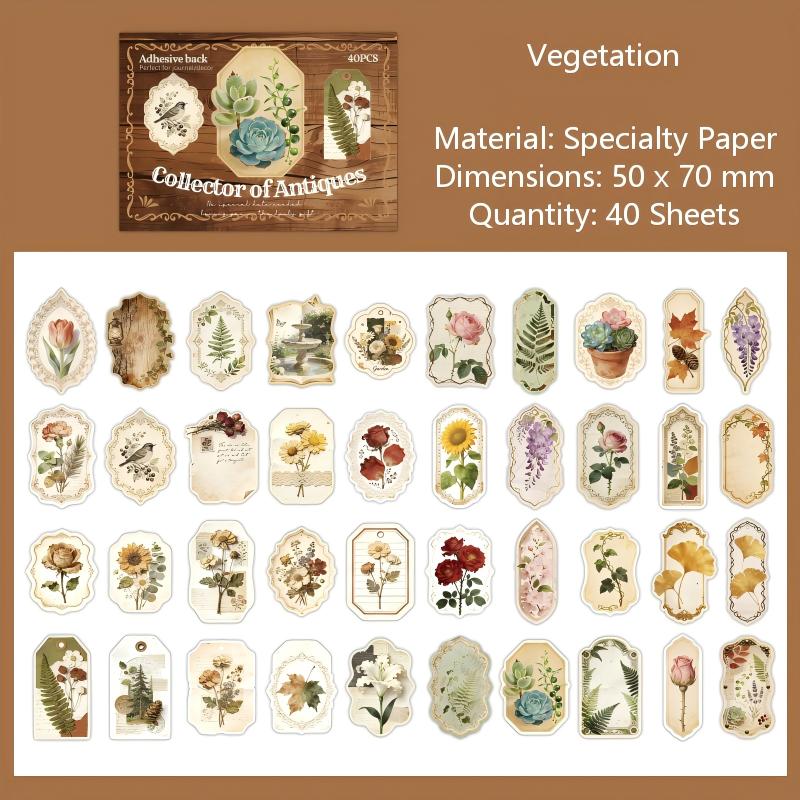 260318 Collector of Old Objects Solid sticker -40Pcs each pack