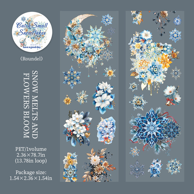 1101 Snowflakes PET tape -6cm*2m