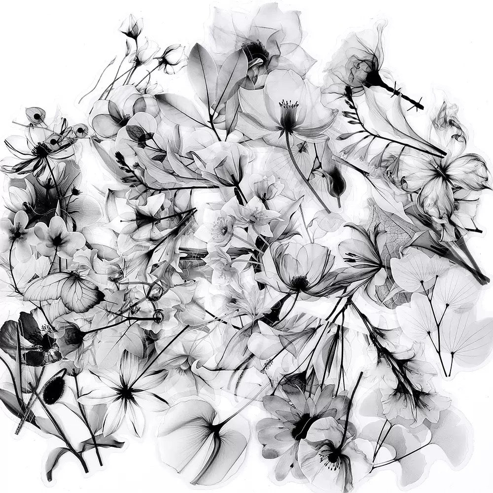 0526 50 Dark Flower PET sticker
