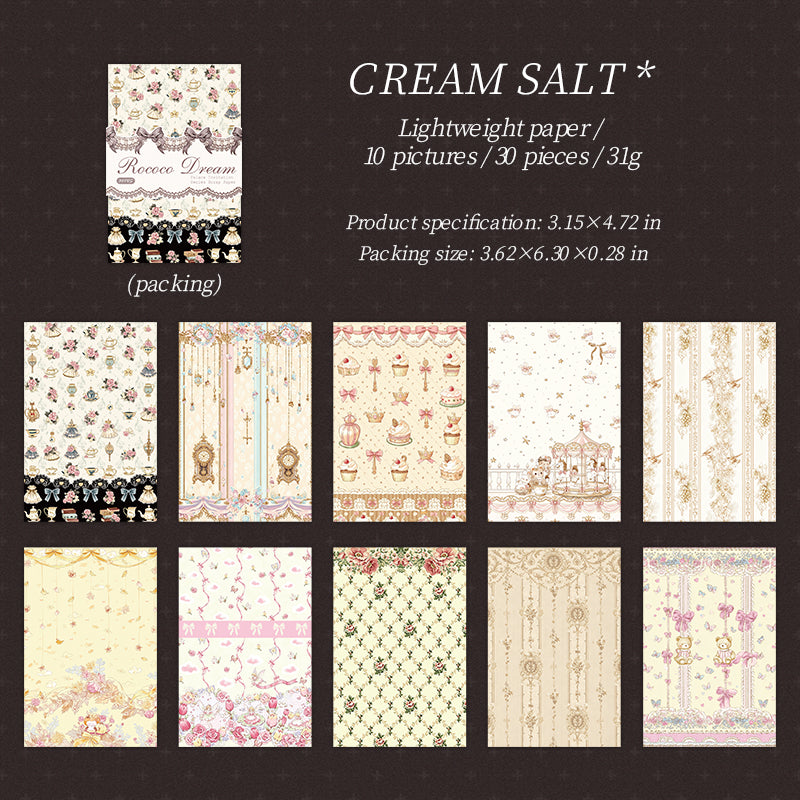 Vintage Rococo Dream Paper -30Pcs each pack