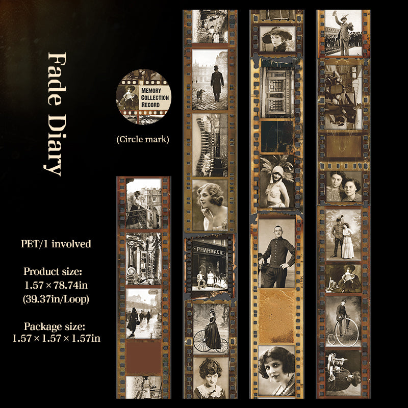 1103 Vintage film PET tape -4cm*2m