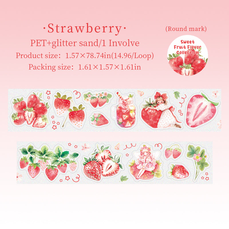 0716 Fruit PET tape *pre-cut -4CM*2M