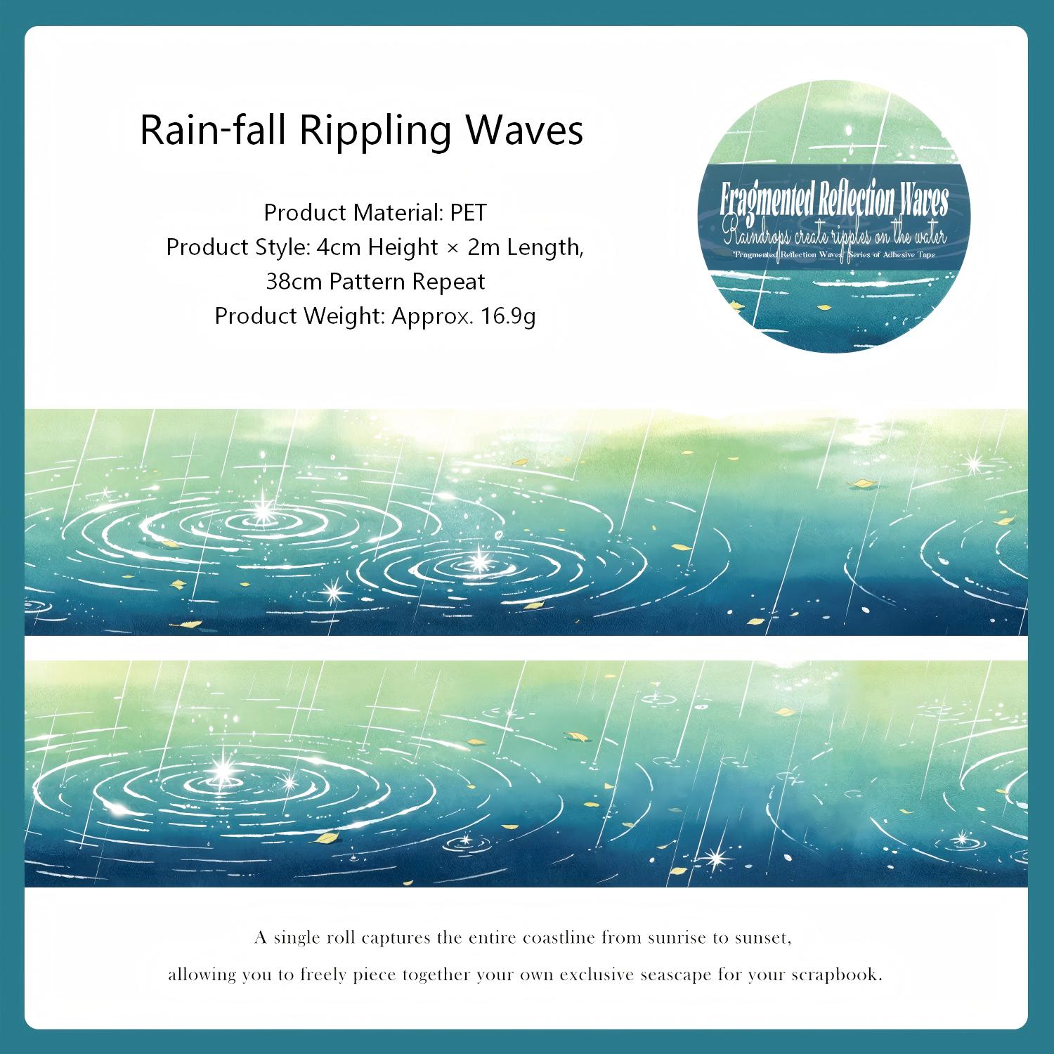 Fragmented Reflection Waves PET Tape (4cm x 2m)