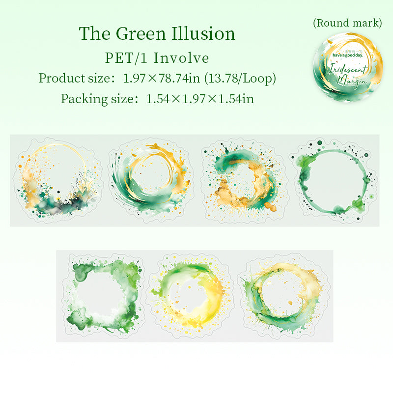 0730 Color border PET tape *pre-cut -5CM*2M