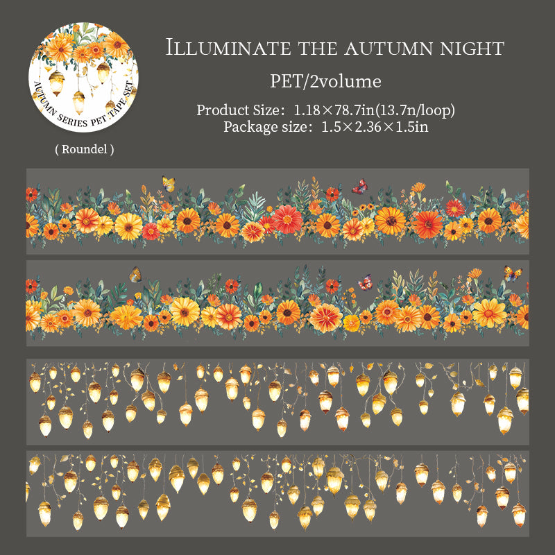 0916 Autumn PET tape -5cm/5cm*2m