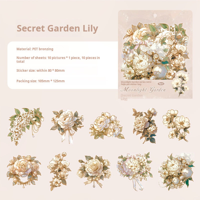 0615 Garden PET sticker -10Pcs each pack