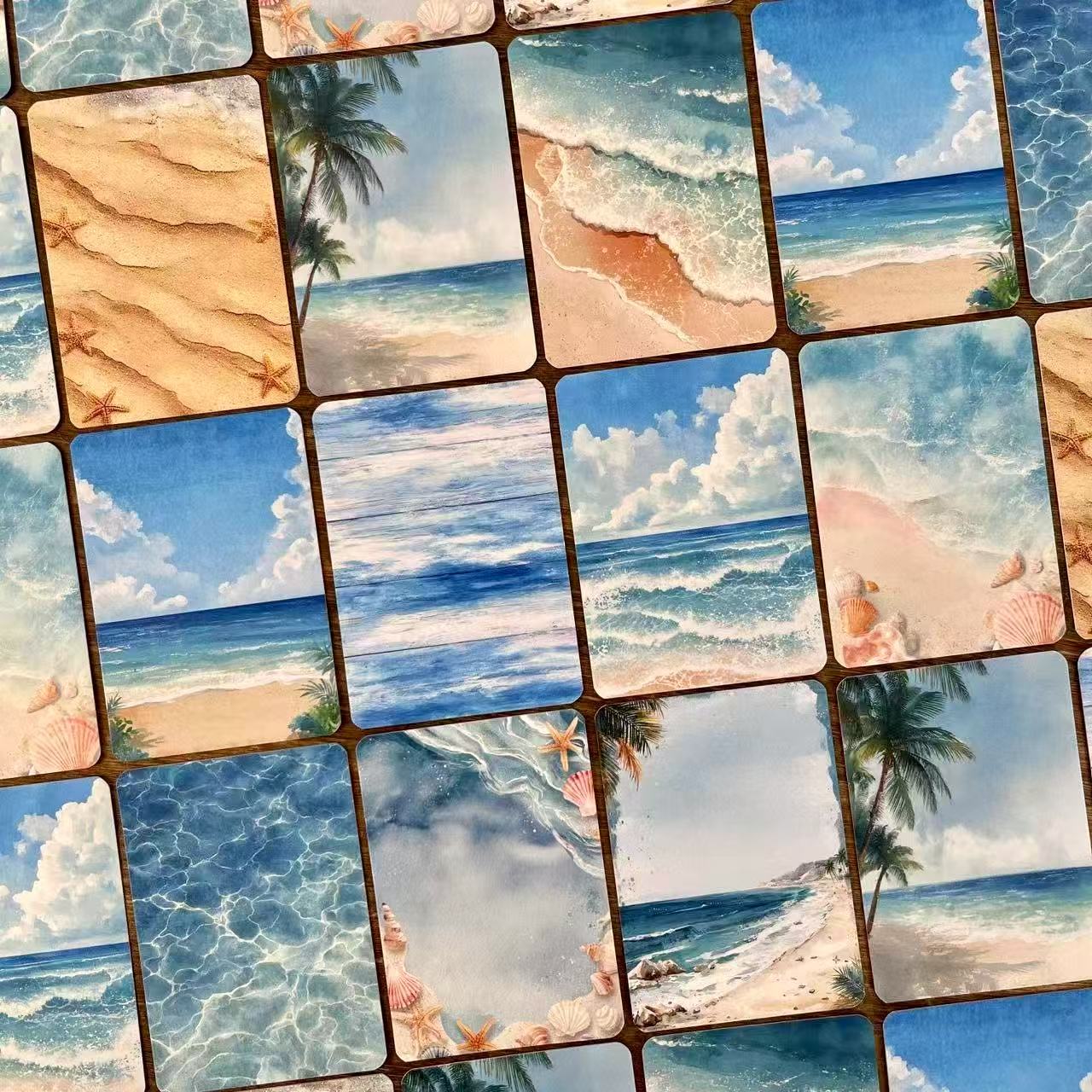 Seaside background ATC cards 1 pack 20pcs 2.5*3.5 inch
