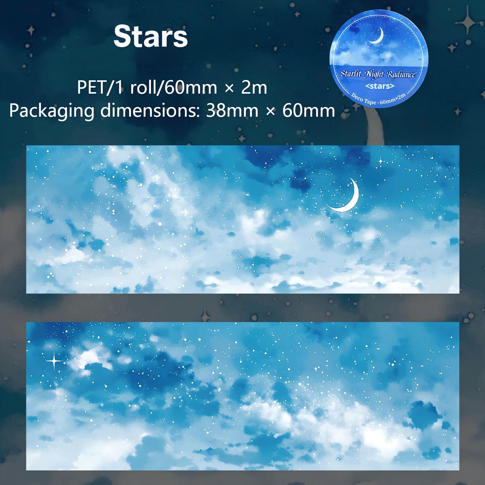 260122 Starlit Night Radiance PET Tape -6cm*2m