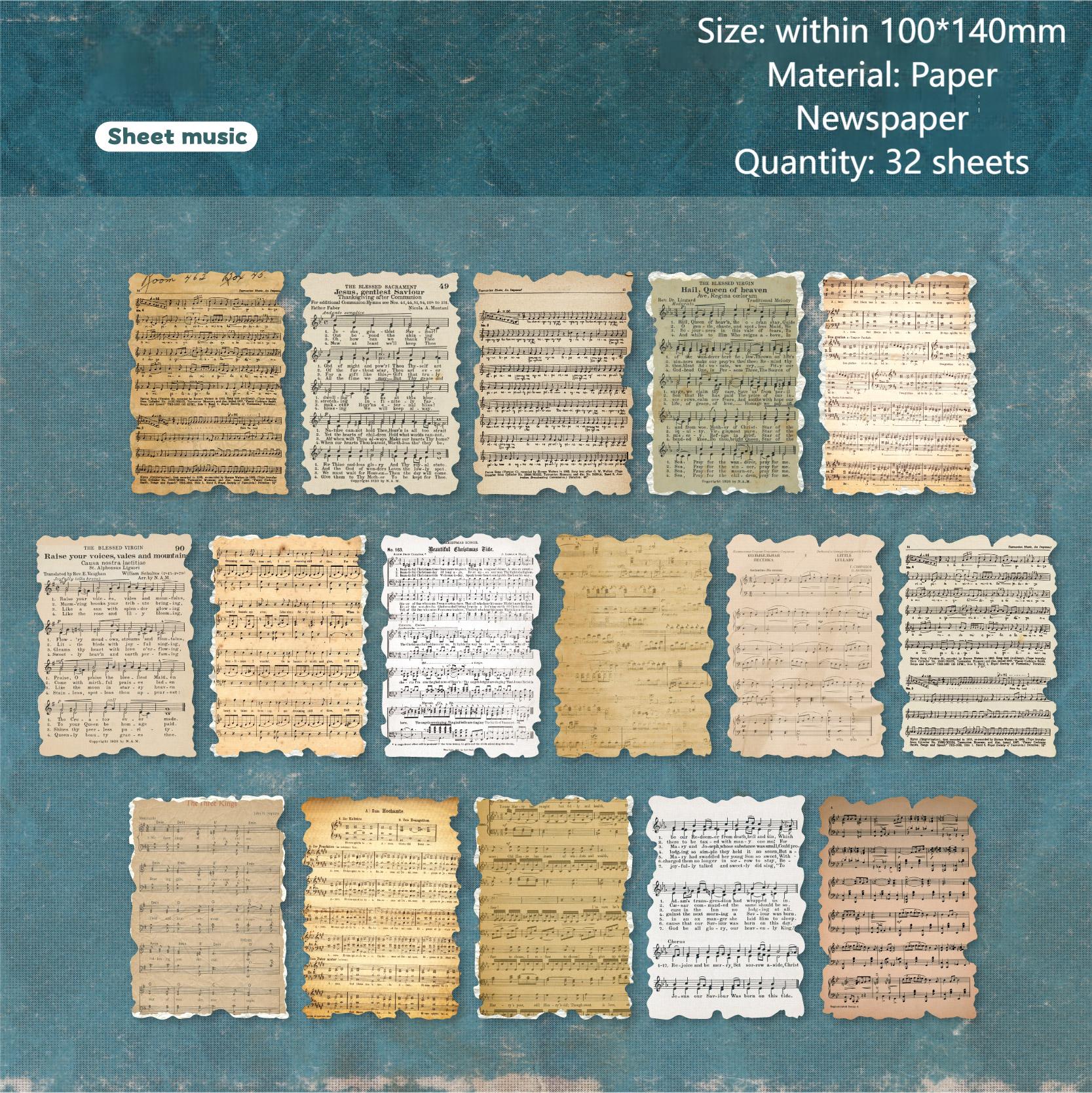 0728 Vintage paper -32Pcs each pack