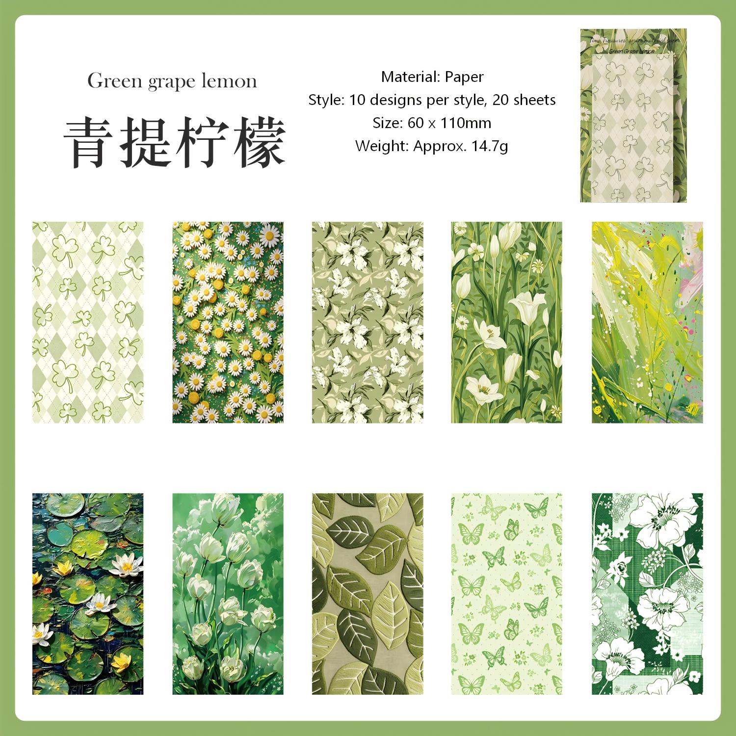 Time Treasures Paper -20Pcs each pack