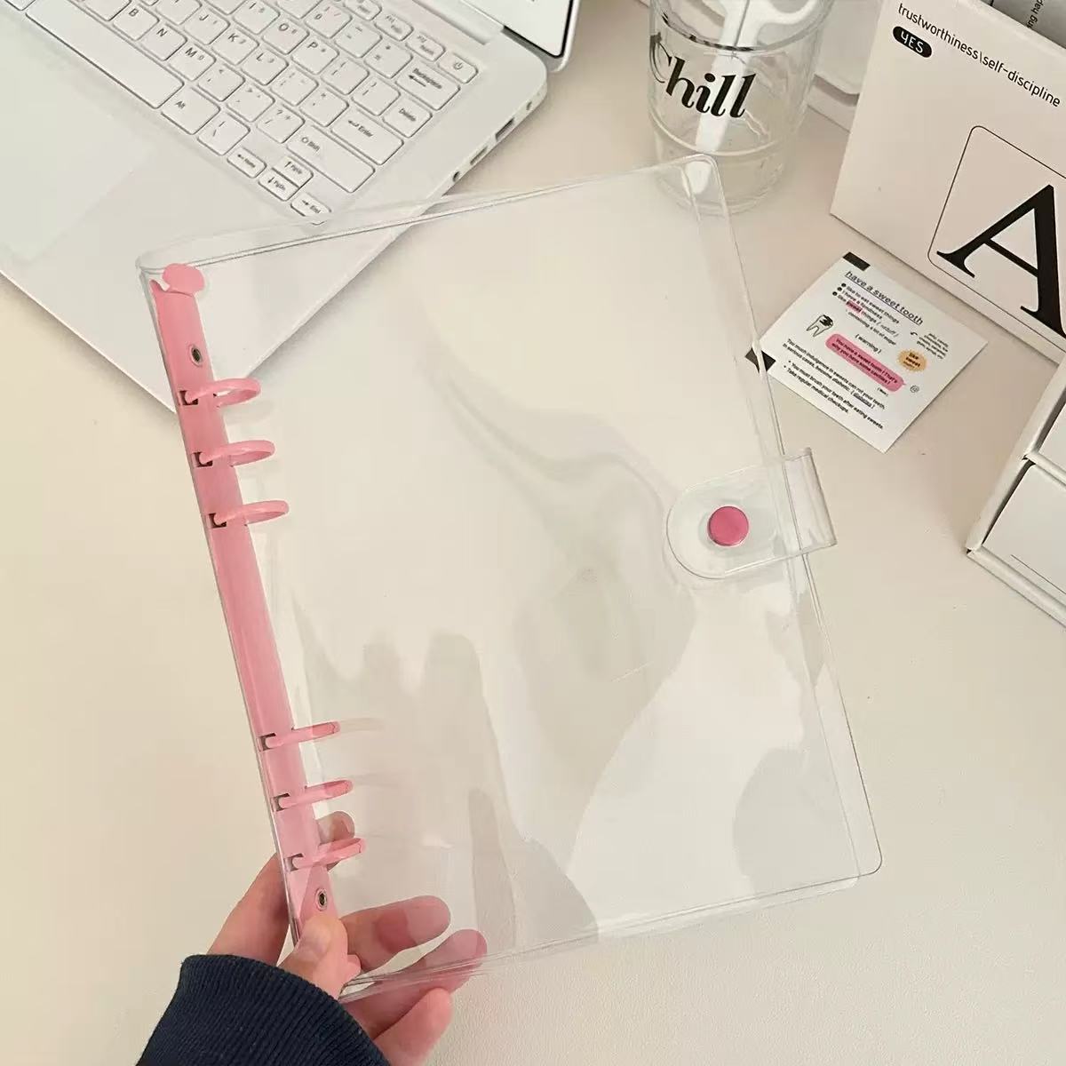 A5 clear binder, Clear PVC Refillable *not contain insert pages