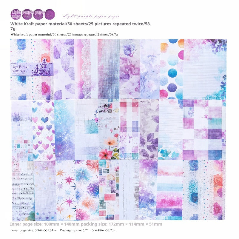 0725 Painting ink paper -50Pcs each pack