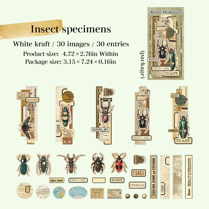 1014 Vintage memories Solid Paper -30Pcs each pack