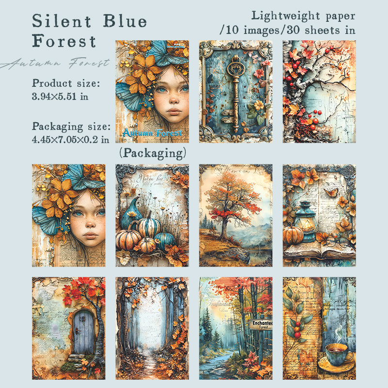 0916 Autumn Forest paper -30Pcs each pack
