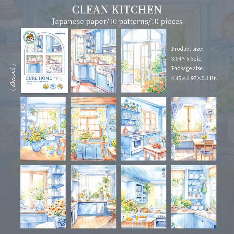 0610 Cozy little home Washi sticker -10Pcs each pack
