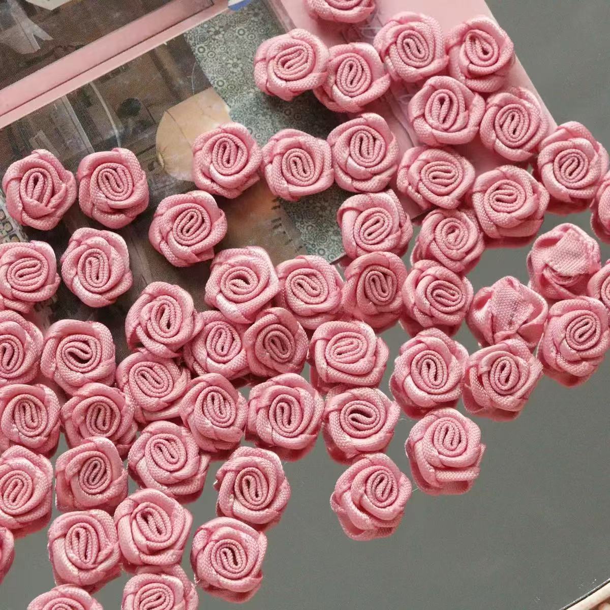 0604 Mini Fabric Roses 1 Pack 10 pcs