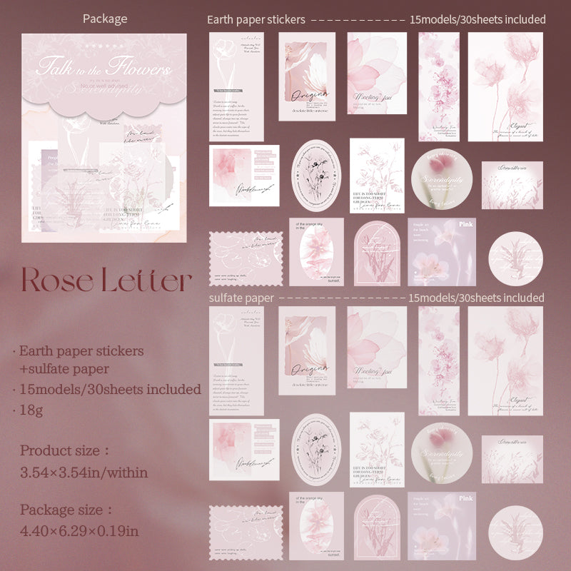 0914 Talk to the flowers Mixed pack -30Pcs each pack
