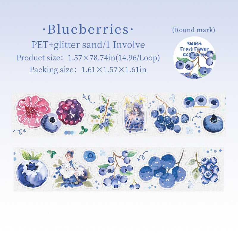 0716 Fruit PET tape *pre-cut -4CM*2M