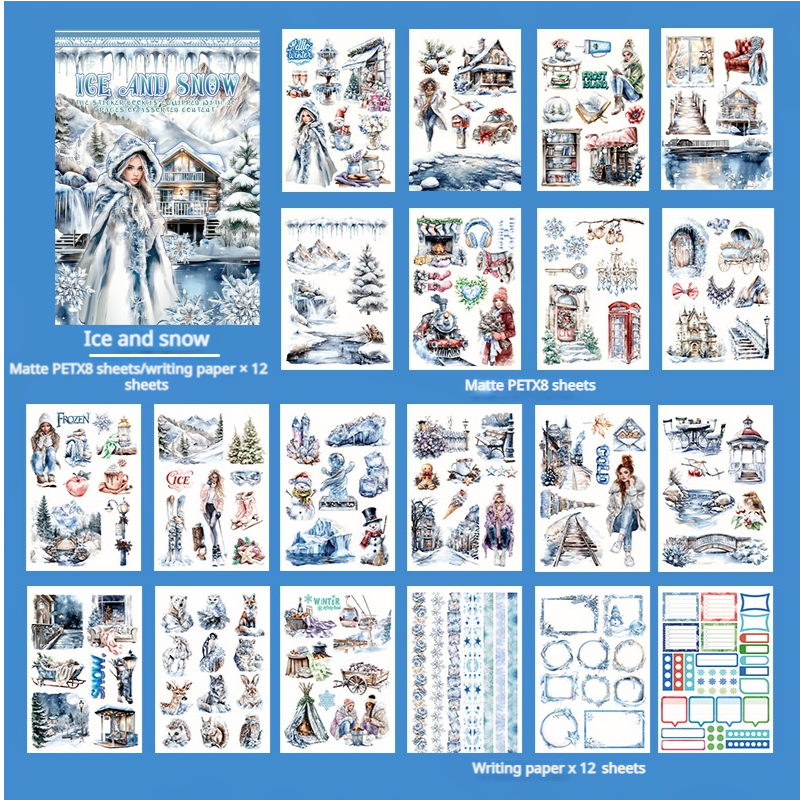 S-519- Ice and snow Sticker Book -20Pcs each pack
